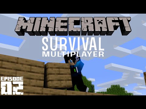 Constructing A Shelter! // Minecraft Survival Multiplayer (Ep. 2)