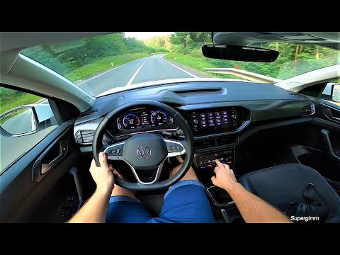 2022 Volkswagen T-CROSS [110HP 1.0 TSI] POV Test Drive by Supergimm