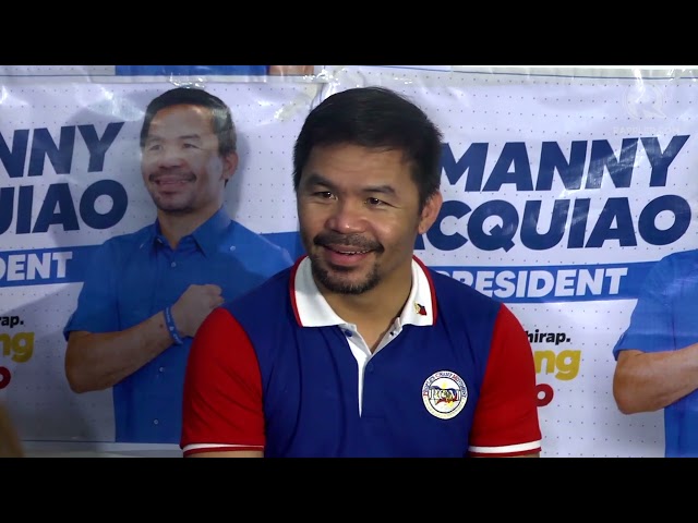 Manny Pacquiao: Better life for Filipinos means knocking out corruption