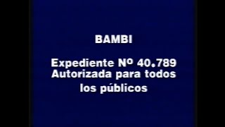 Download lagu Bambi (1ªVersión) (Final) (VHS 1993) mp3