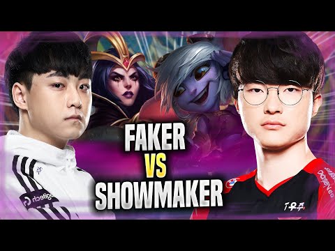 FAKER vs SHOWMAKER! - T1 Faker Plays Tristana MID vs DK ShowMaker Leblanc! | Season 2022