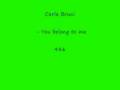 Carla Bruni - You belong to me 486 