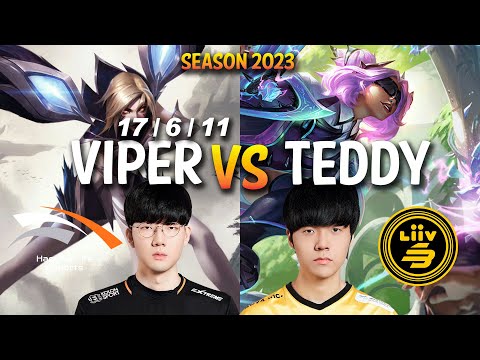 HLE Viper vs LSB Teddy - Viper KAI'SA vs Teddy ZERI ADC - Patch 13.15 KR Ranked