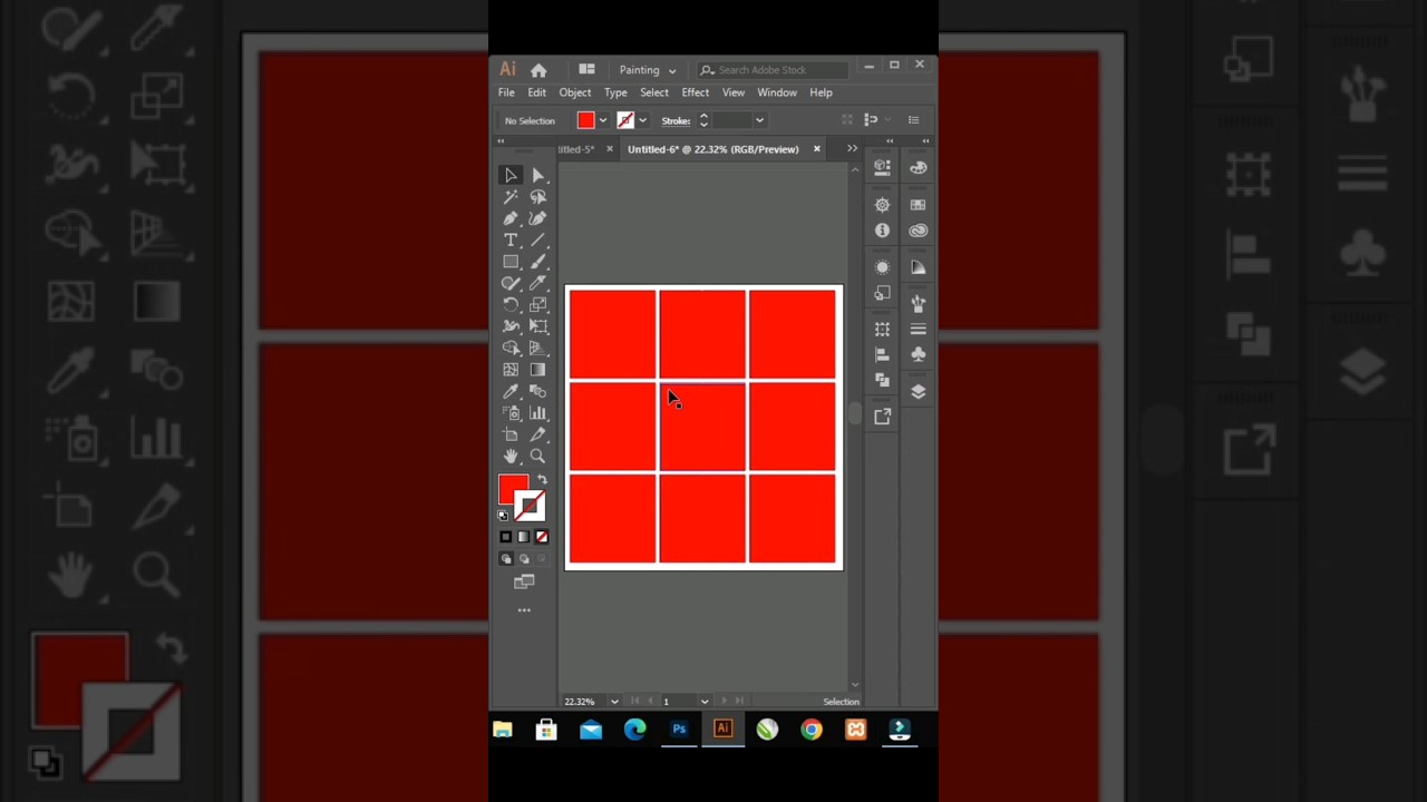how to create grids in Adobe illustrator tutorial #adobeillustrator #illustratortips #tutorial