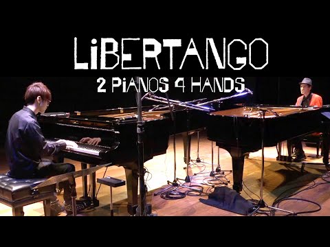 Libertango - 2 Pianos 4 Hands Improvised Duet by Jacob Koller and Yomii
