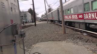 preview picture of video 'Ringling Brothers and Barnum & Bailey Circus Train, Garden City, NY'