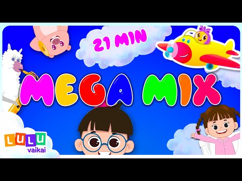 LuLu Vaikai MEGA MIX Dainelių Rinkinys 🌈 Geriausios Lietuviškos Dainelės Vaikams 🎶