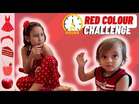 Red Color Challenge for 24 hrs  | 
