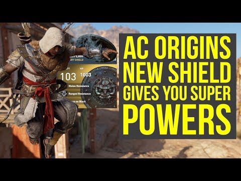 Assassin's Creed Origins Best Shield Gives SUPER POWERS (AC Origins Best Shield - AC Origins DLC) Video