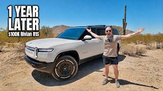 2025 Rivian R1S in Sonoran Desert
