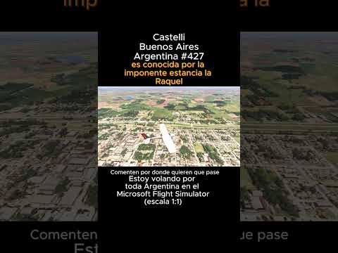 Castelli, Buenos Aires desde el Microsoft Flight Simulator #castelli #buenosaires #msfs #joaha45