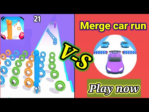 🏃‍♂️🐎Long Neck Run(single player) 🆚 Merge Car Run(Evolution Race) satisfying and relaxing gameplay