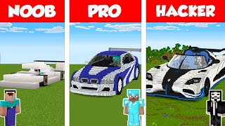 Minecraft NOOB vs PRO vs HACKER: SPORT CAR HOUSE B