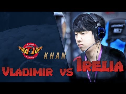 SKT Khan - Vladimir vs Irelia Top - LoL Season 9 KR Ranked | League Of Legends