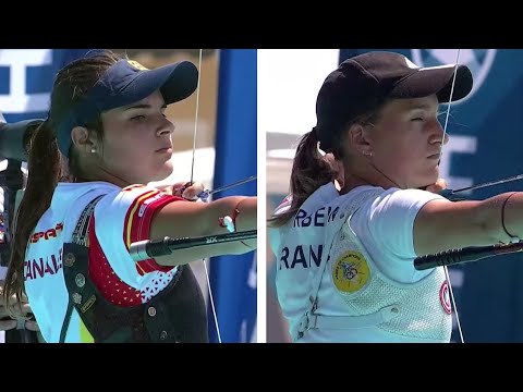 Elia Canales v Lisa Barbelin – recurve women’s semifinal | 2021 European Olympic qualifier
