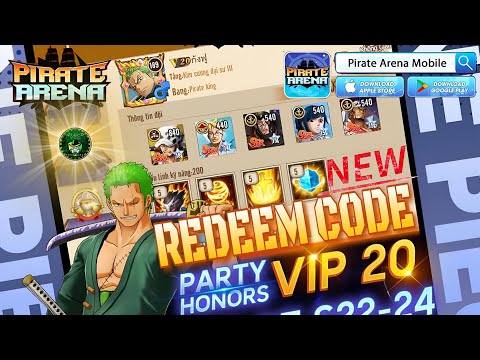 Pirate Arena - Honoring Vip 20 / New Redeem Code 🎁 Expired Date: 03/20/23 Onepiece RPG Adroid/iOS