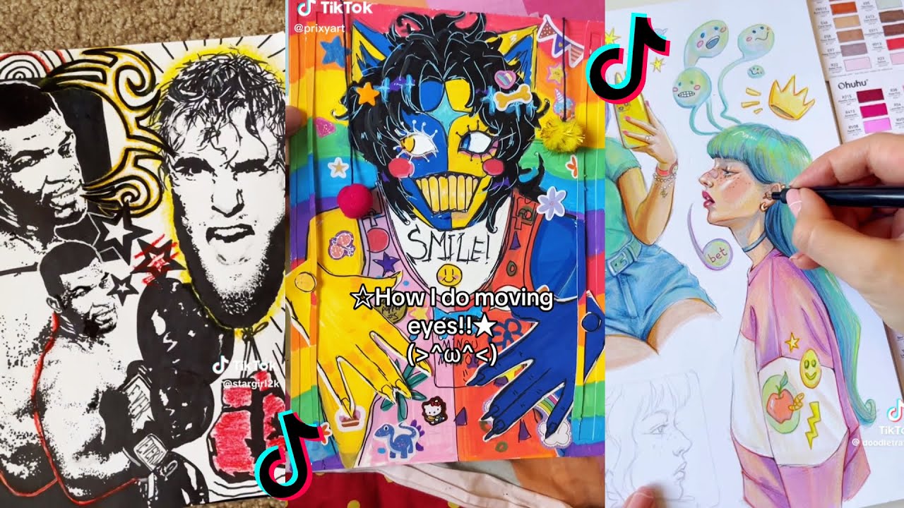 ART SKETCHBOOK 📖🎨 TIKTOK compilation #71