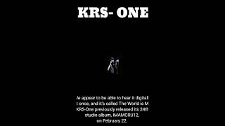 KRS-One has released a new album, &quot;The World is Mind&quot; and appears to be a digital release only.