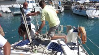 preview picture of video 'Landing on Valtos Beach (Parga) - Rania Ionian Sailing 2014-12'