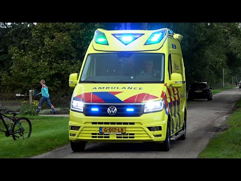 [Groene lampen] A1, Otaris CR Ambulance 02-117 Dokkum naar carpool Drachten-Noord voor rendez-vous