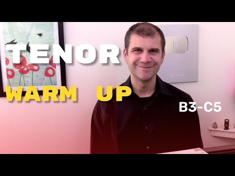 Singing Warm Up - Tenor Range