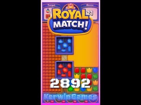 Royal Match Level 2892 - No Boosters Gameplay