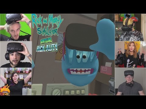 Gamers Reactions to the Mr. Meeseeks (Mr. Youseeks) | Rick and Morty: Virtual Rick-ality (HTC VIVE)
