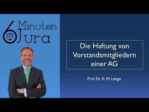 The liability of board members of a stock corporation