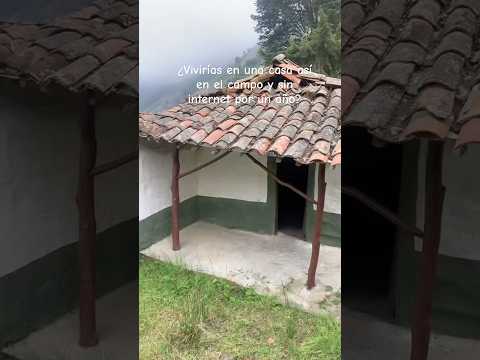 Vivienda con arquitectura tradicional andina 🏠