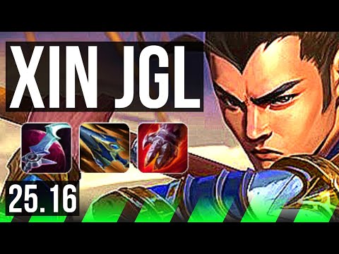 XIN ZHAO vs MASTER YI (JGL) | 11/2/8, Dominating | KR Master | 25.16