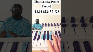 GIMS - Laissez Passer| PIANO FACILE #piano #pianotutorial #pianocover #gims #shorts