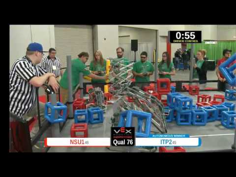 2015 VEXU Q76 - NSU1 vs ITP2 - 30 to 47-Division Div-VEX U-VEX Worlds 2015