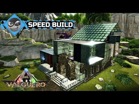 ARK: Survival Evolved - How to Build a House - Large Modern House Design (Speed Build)