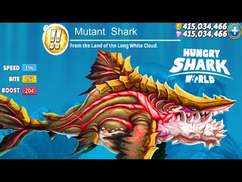 Hungry Shark World - New Shark Coming Soon Update - All 30 Sharks Unlocked Hack Gems and Coins 2020