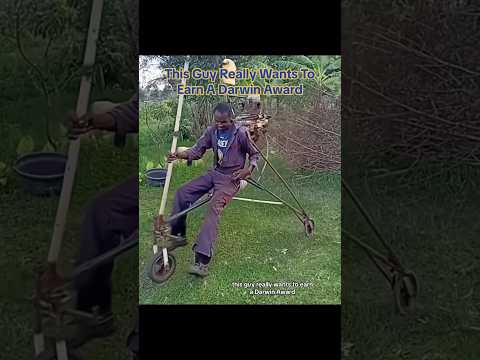 This Guy Really Wants To Earn A Darwin Award #dangerous