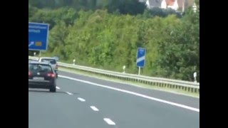 preview picture of video 'Autobahn A7 aus Richtung Schweinfurt über Hammelburg'