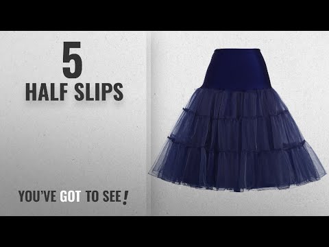 Top 10 Half Slips [2018]: Women's 50s Vintage Crinoline Net Petticoat Skirt Size M YF8922-8