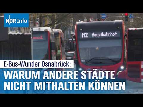Voll elektrisch: Osnabrücks E-Busflotte für den ÖPNV | NDR Info