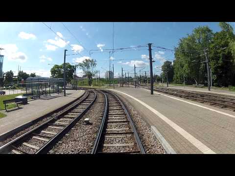 Führerstandmitfahrt in Karlsruhe. Cab ride black forrest
