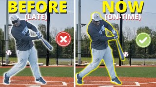 How To Fix a LATE Baseball Swing INSTANTLY! (Without Changing Your Swing)