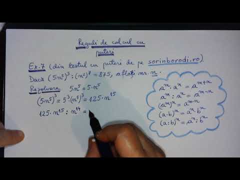 Reguli de calcul cu puteri (1)