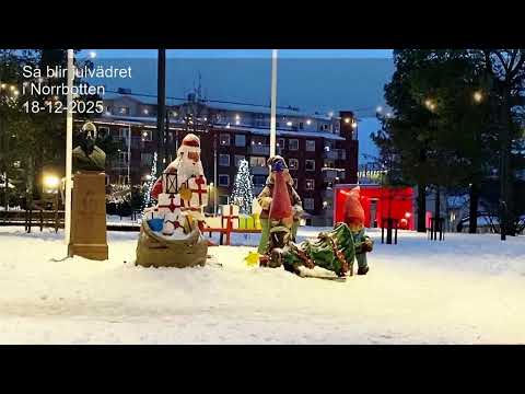 Så blir julvädret i Norrbotten