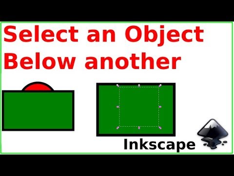 Select objects lying below others in Inkscape: 7 ways to select objects