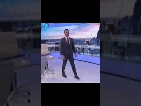 News Weather Man accidentally starts default dancing