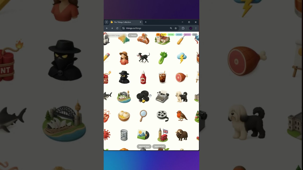 Powerful websites you should know (part 44) find almost any 3D PNG icons #icon #png #icondesign