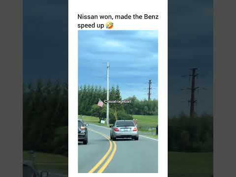 Why is the merc driving slow then...