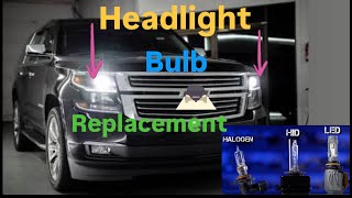 2015-2019 Tahoe & Suburban Halogen Headlight Guide: Dim Lights ...