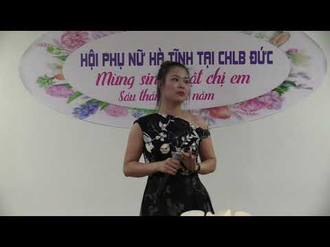 BÙI THU PHƯƠNG MỞ ĐẦU ĐÊM MỪNG SINH NHẬT PHỤ NỮ HÀ TÌNH