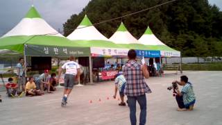 preview picture of video 'World Inline Slalom Series - 2012 Chuncheon - Day 2 - Parallel Slide (3)'