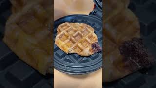waffle🧇croissant🤤🤤🤤🥐ワッフルメーカーでクロワッサン焼いたらサクサクで美味すぎた🤤🥐🔥🔥